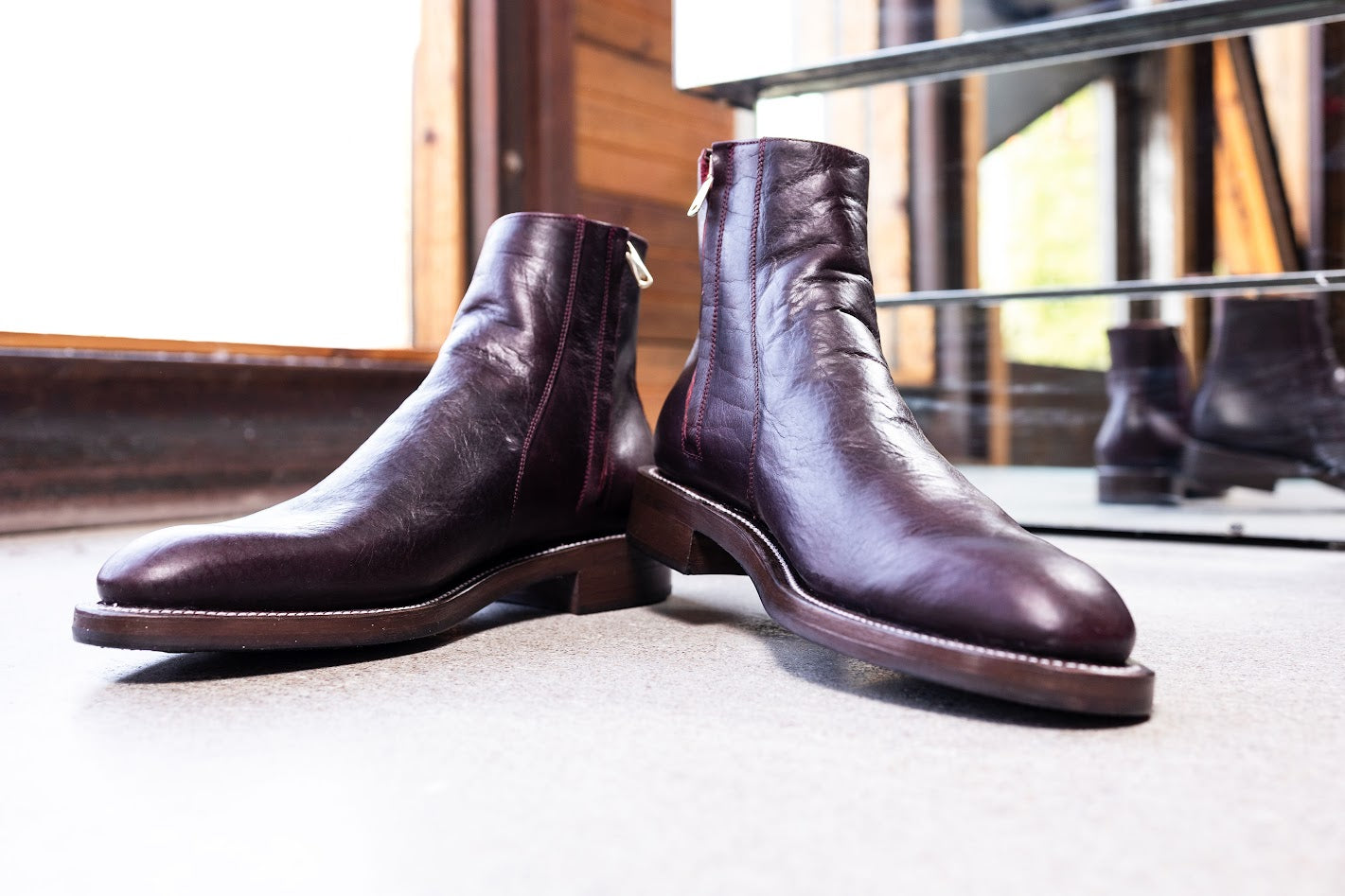 Bliskavka Zip Up Boot in Buffalo Black Cherry