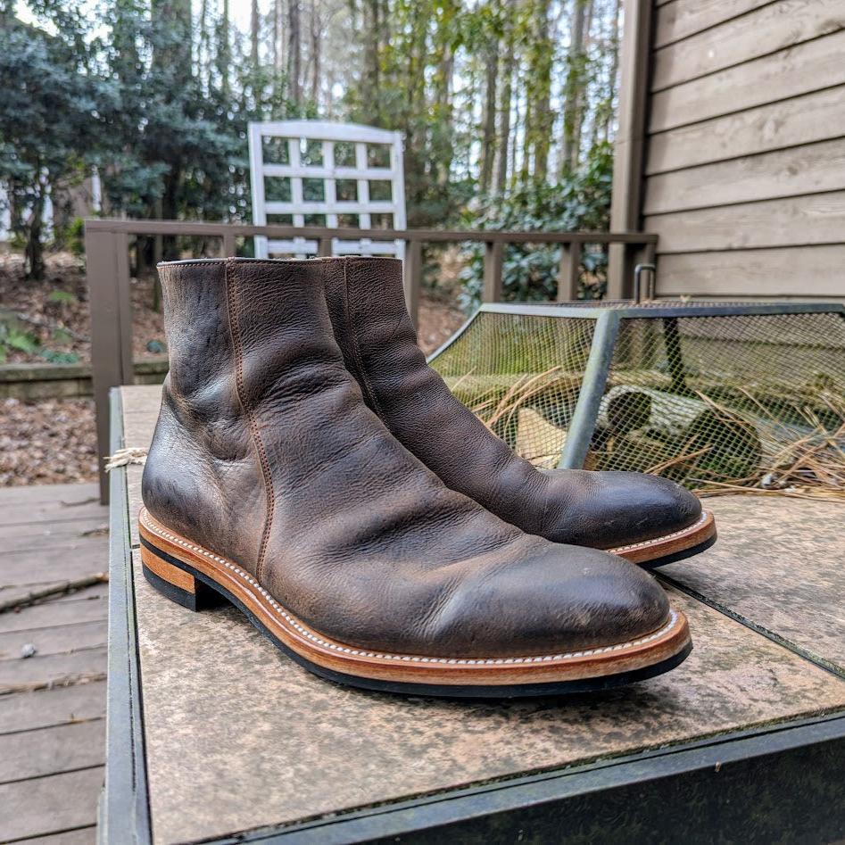 Bliskavka Zip Up Boot in Russet Kudu